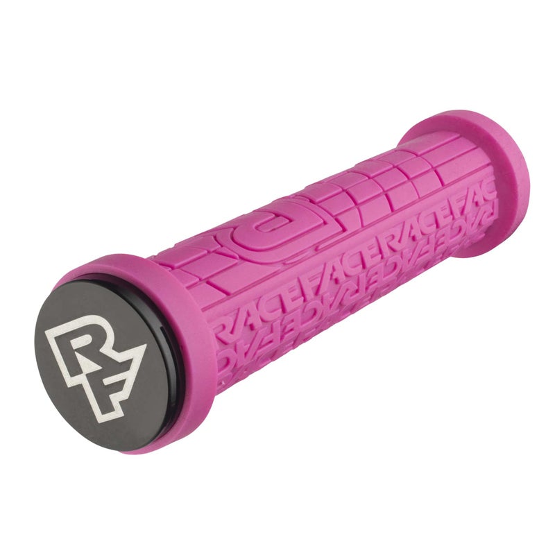 Race Face Lock-On Grippler Grips, Magenta, 33mm